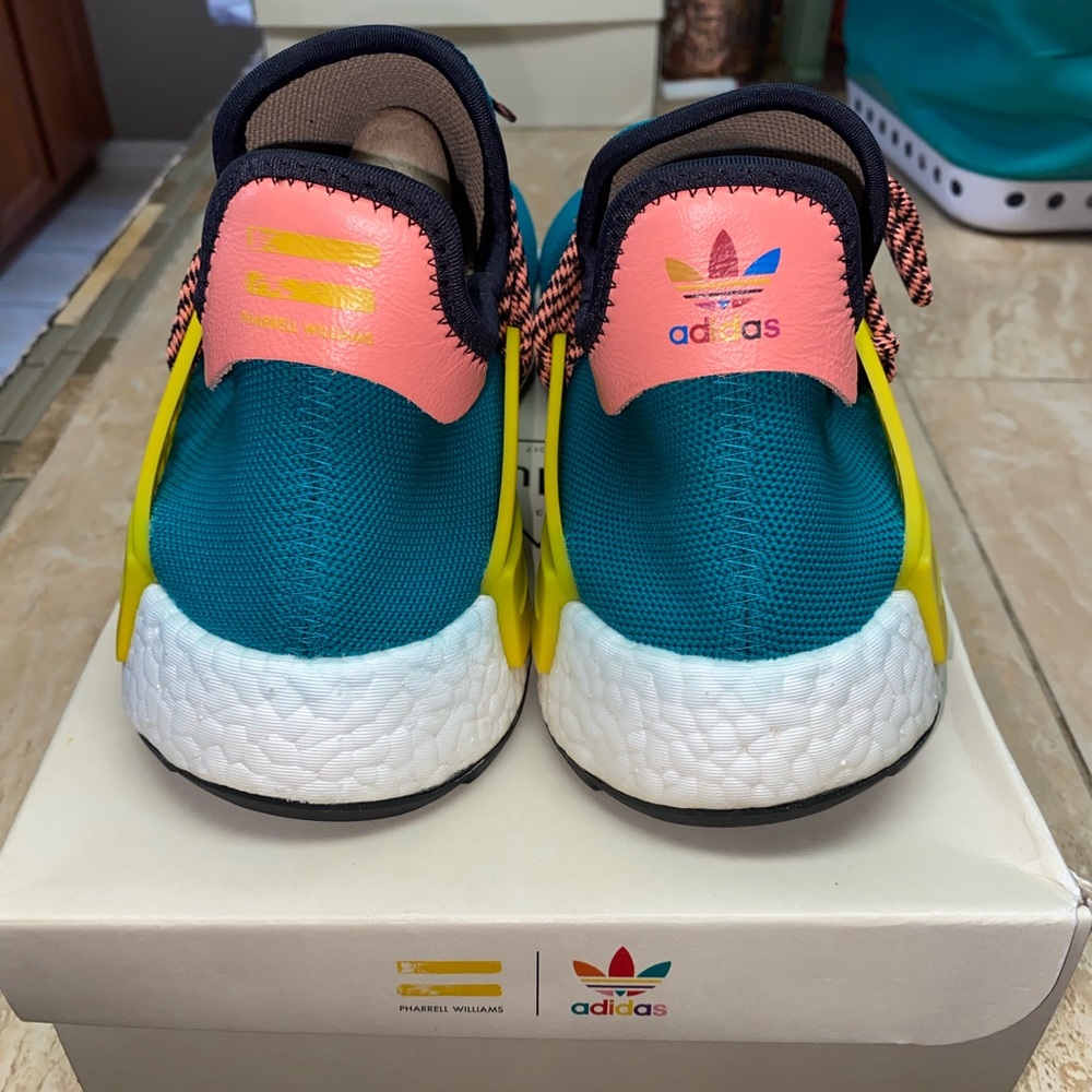 Adidas Human Race NMD Pharrell Sun Glow Men size 9.5 - Picture 7 of 15